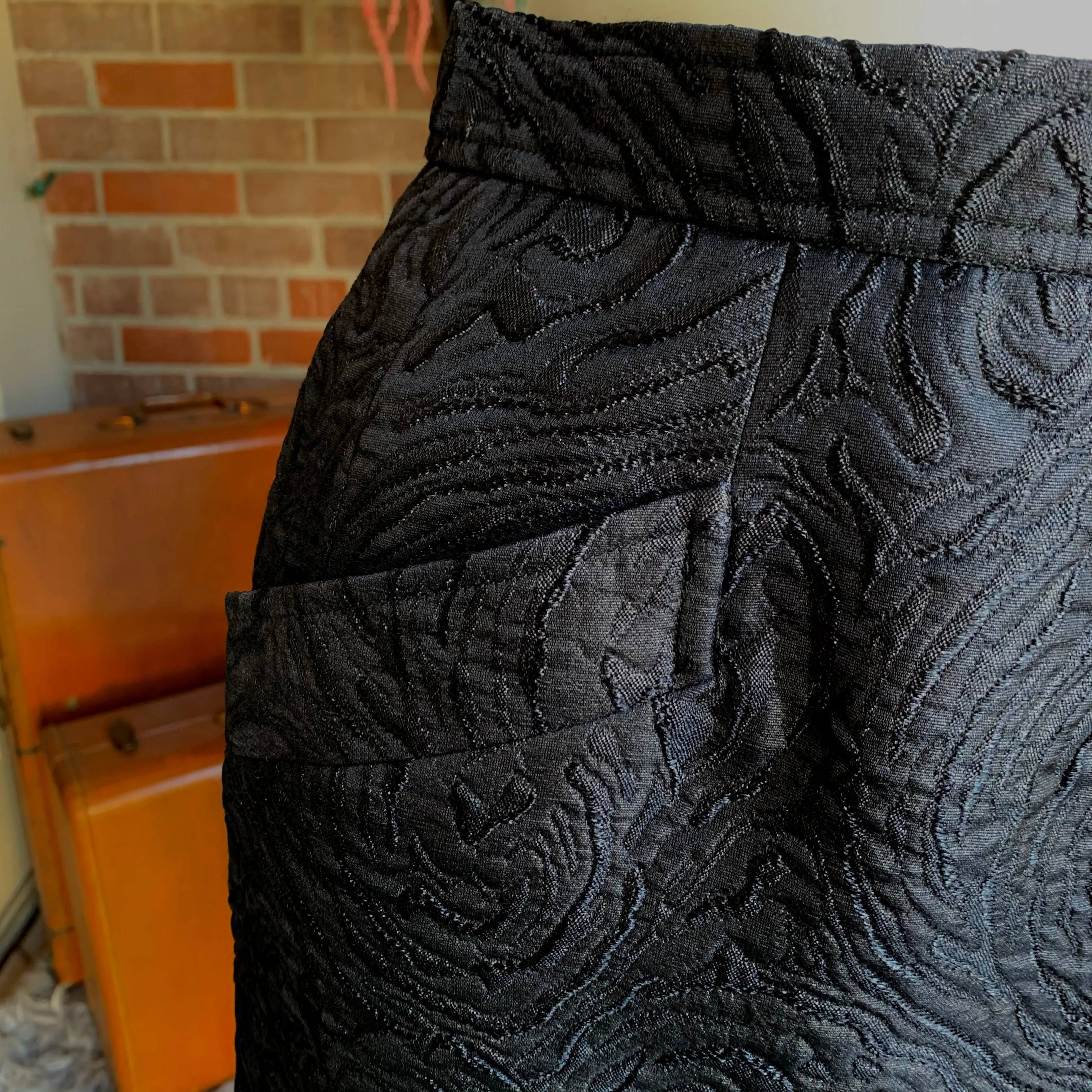 1980s Yves Saint Laurent Rive Gauche Matelasse Skirt