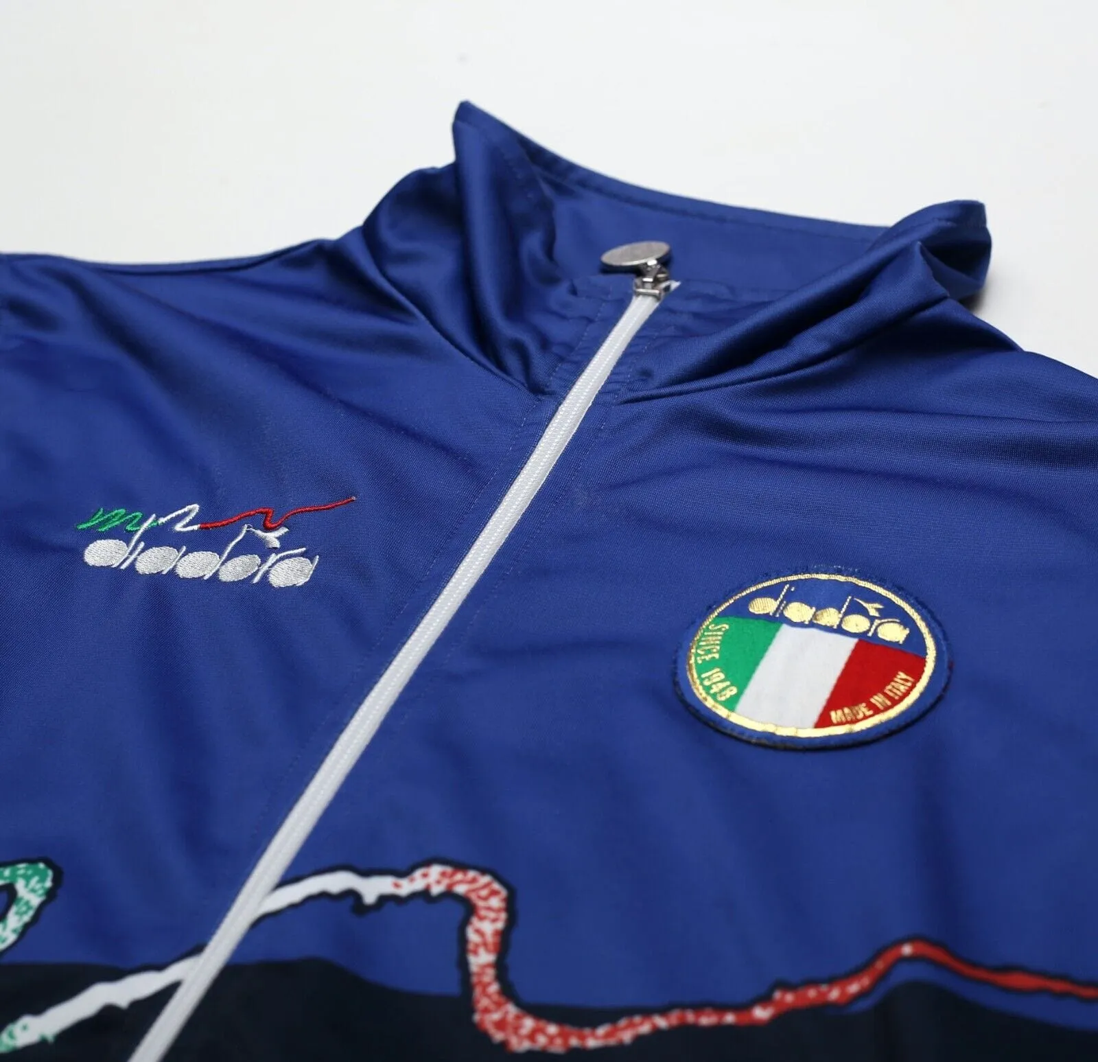 2017 Diadora x Baggio ITALY 1990/92 Retro Football Track Top Jacket (S)