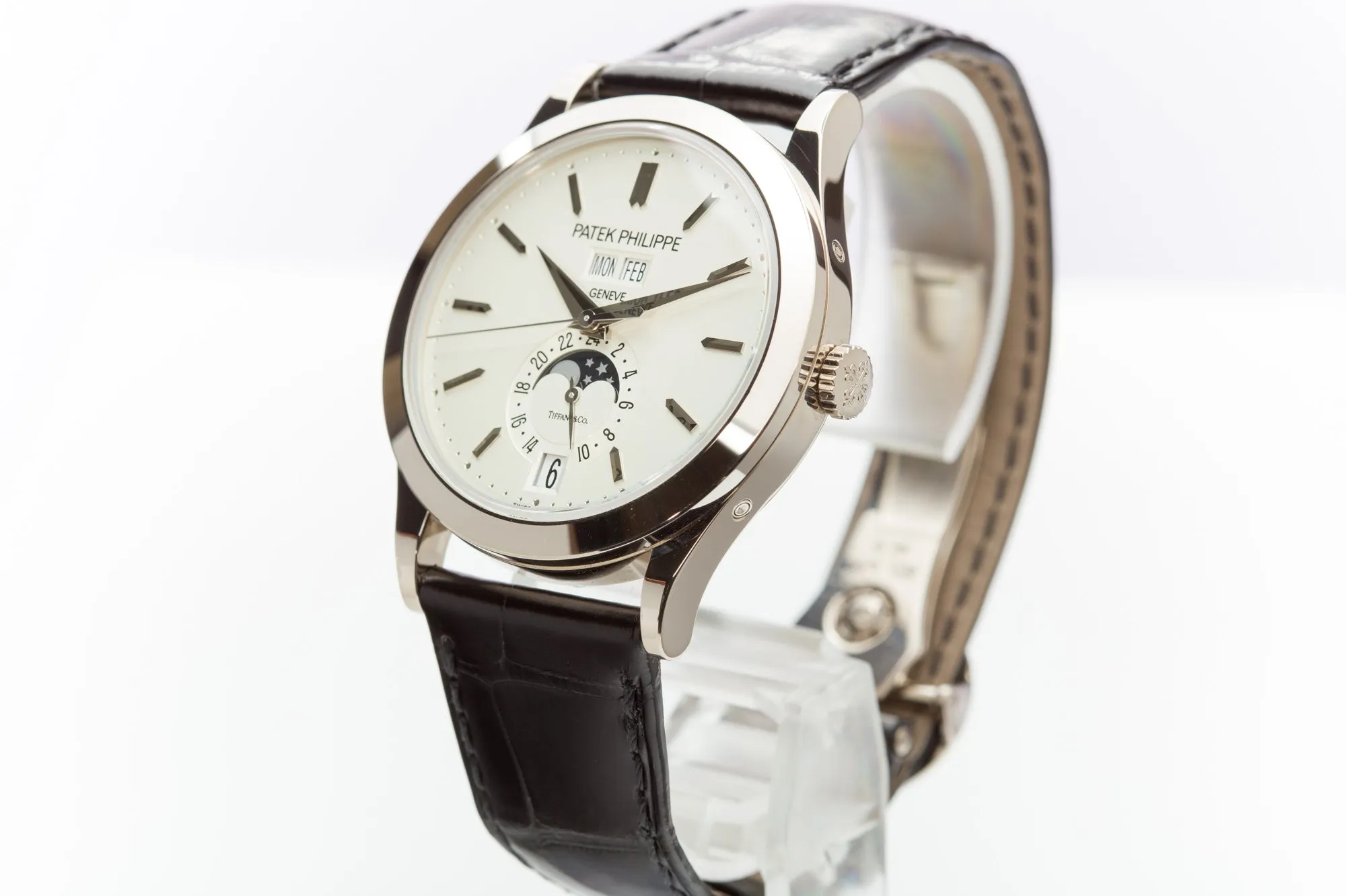 2019 Patek Philippe 5396G-011 Opaline Tiffany Dial Annual Calendar Box, Papers, Travel Case