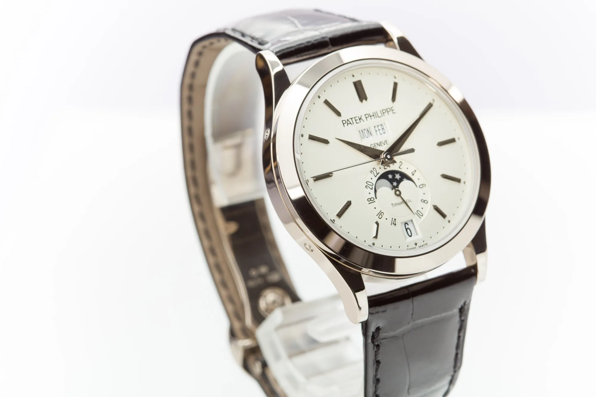 2019 Patek Philippe 5396G-011 Opaline Tiffany Dial Annual Calendar Box, Papers, Travel Case