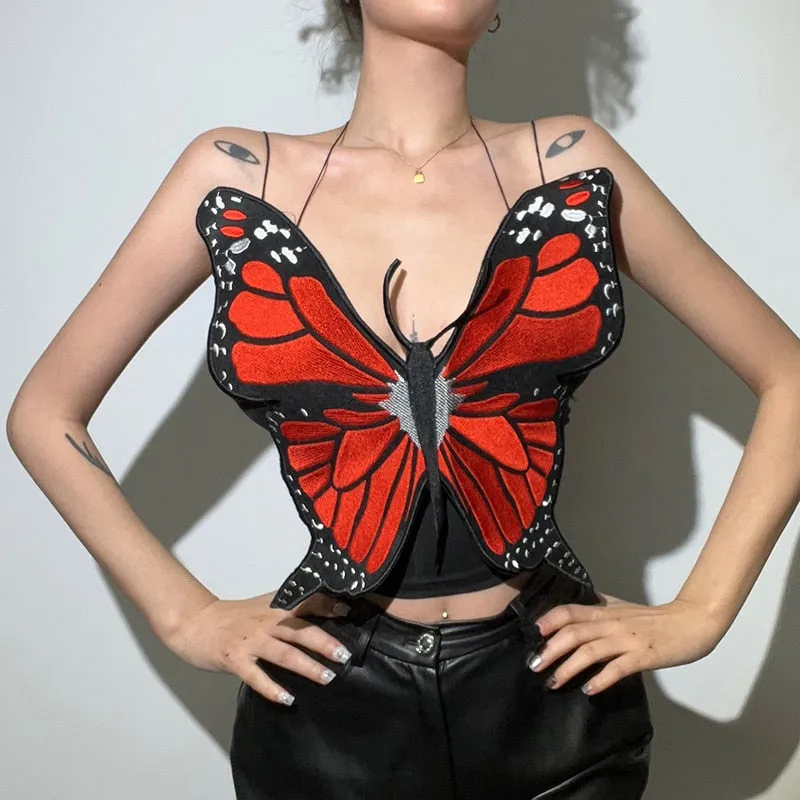 21 BUTTERFLY Crop Top