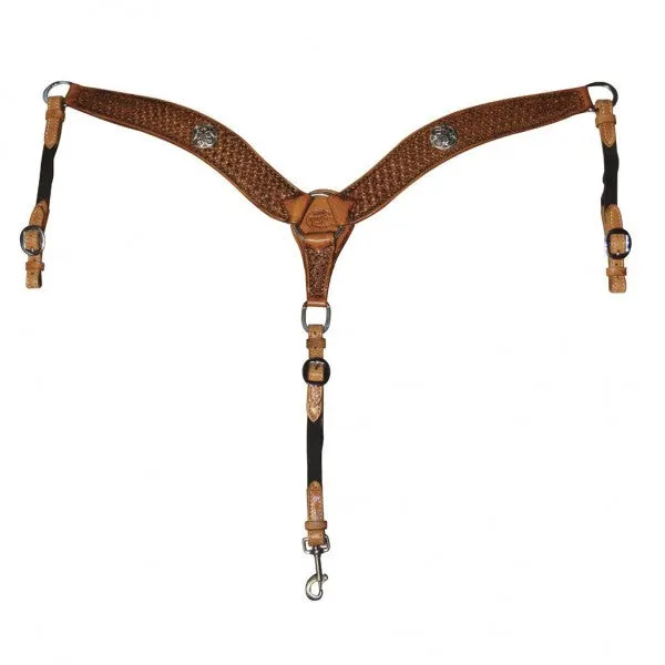 6921W MARLENE MCRAE SNOWFLAKE WITH BRITE CUT CONCHOS BREAST COLLAR