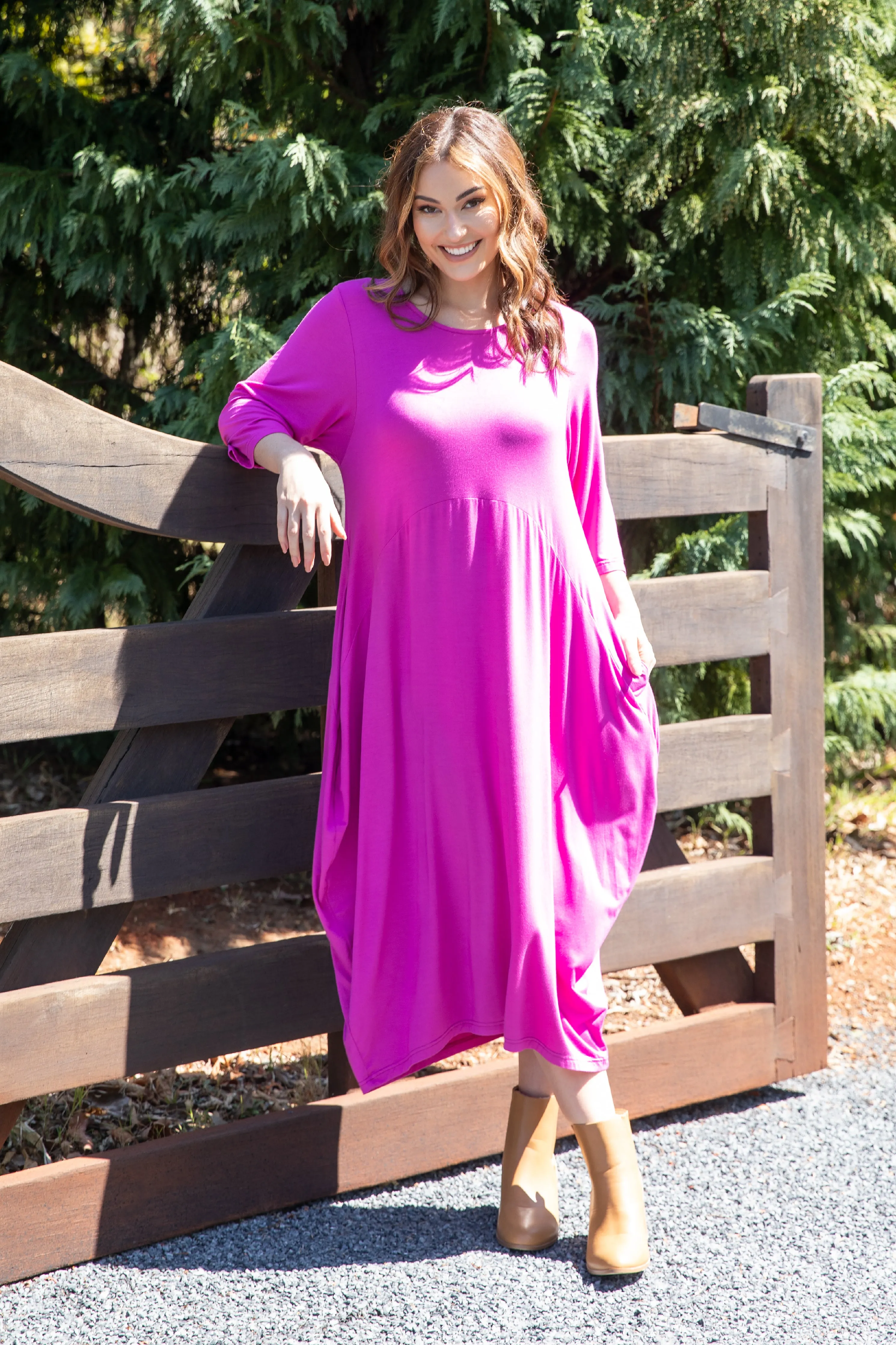 Alviva Dress | Plum Pink | FINAL SALE