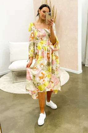 Andre Midi Dress Floral