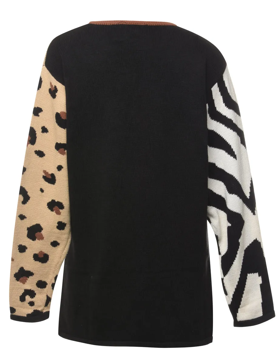 Animal Pattern Jumper - L