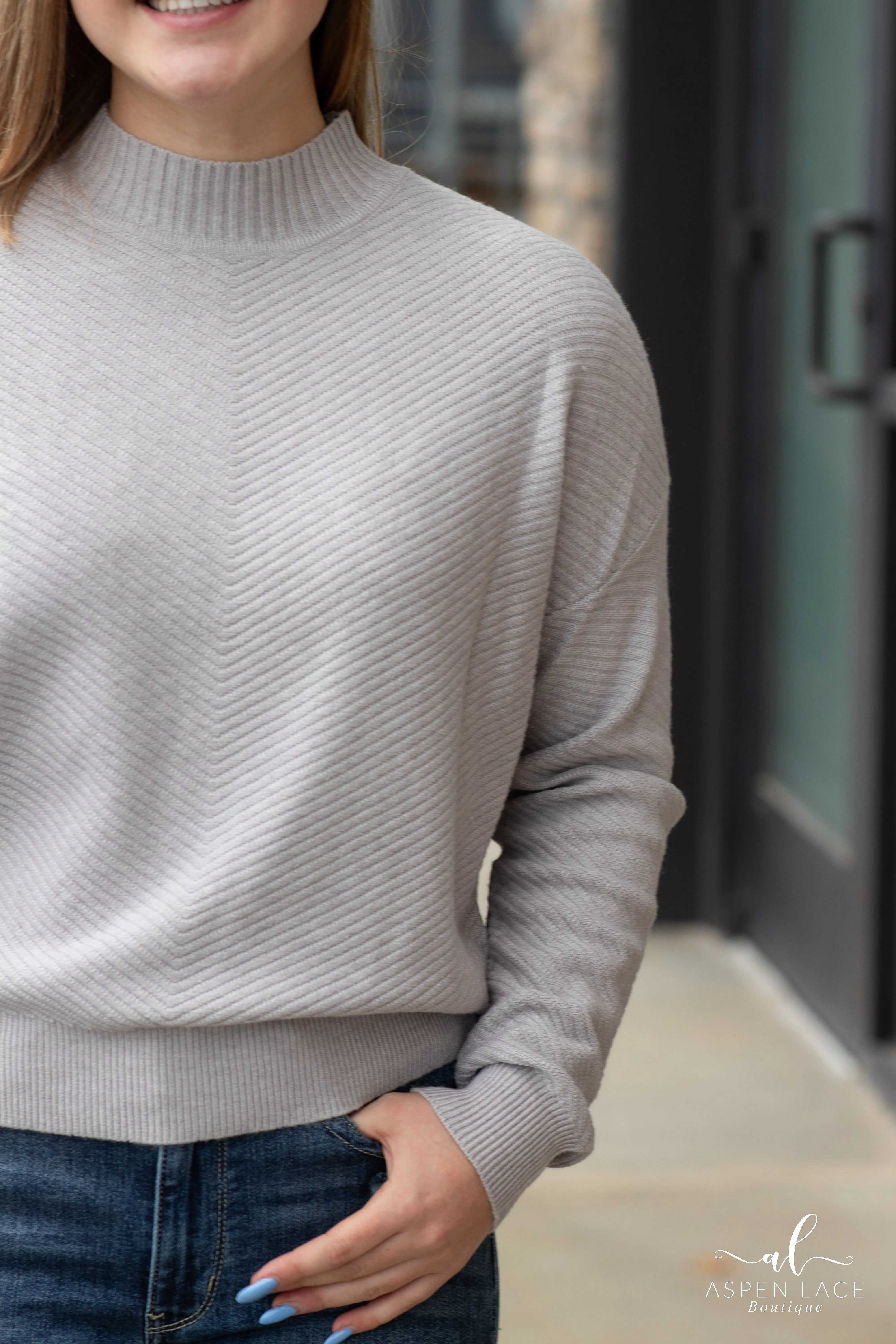 Annalise Sweater (Heather Grey)