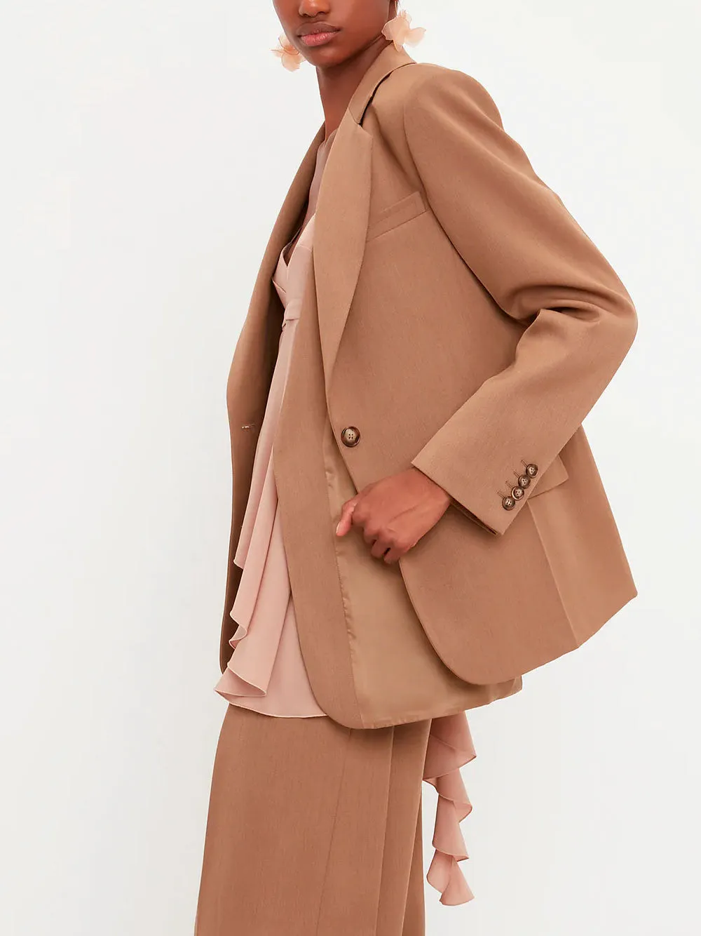 Asymmetric double layer jacket
