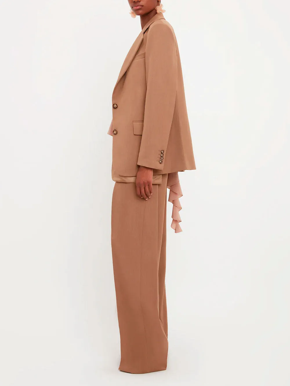 Asymmetric double layer jacket