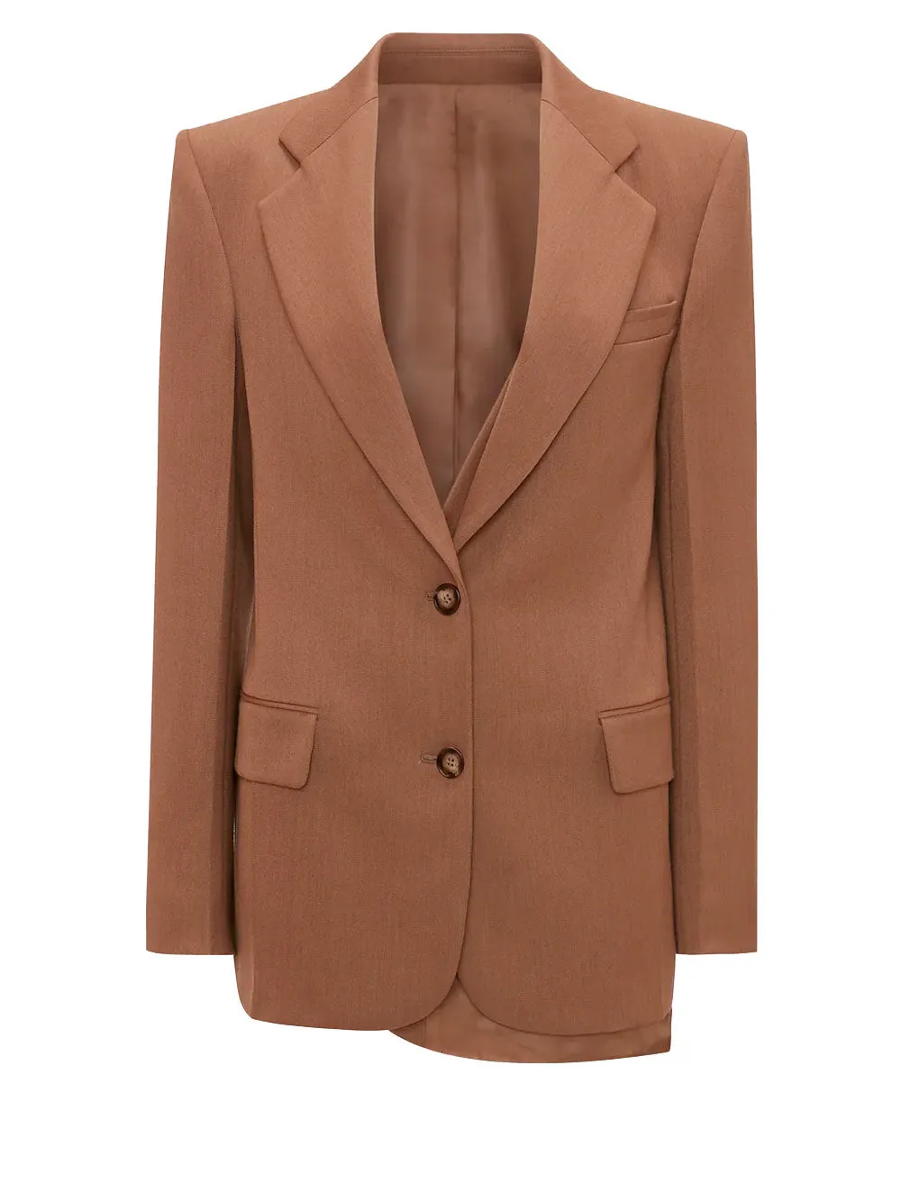 Asymmetric double layer jacket