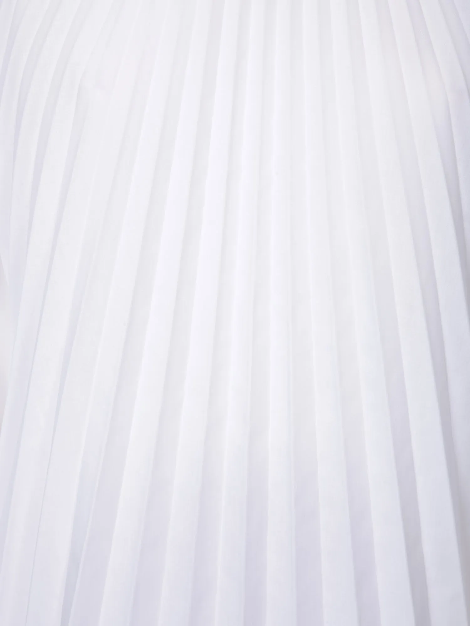 Asymmetric Pleated Poplin Tunic White