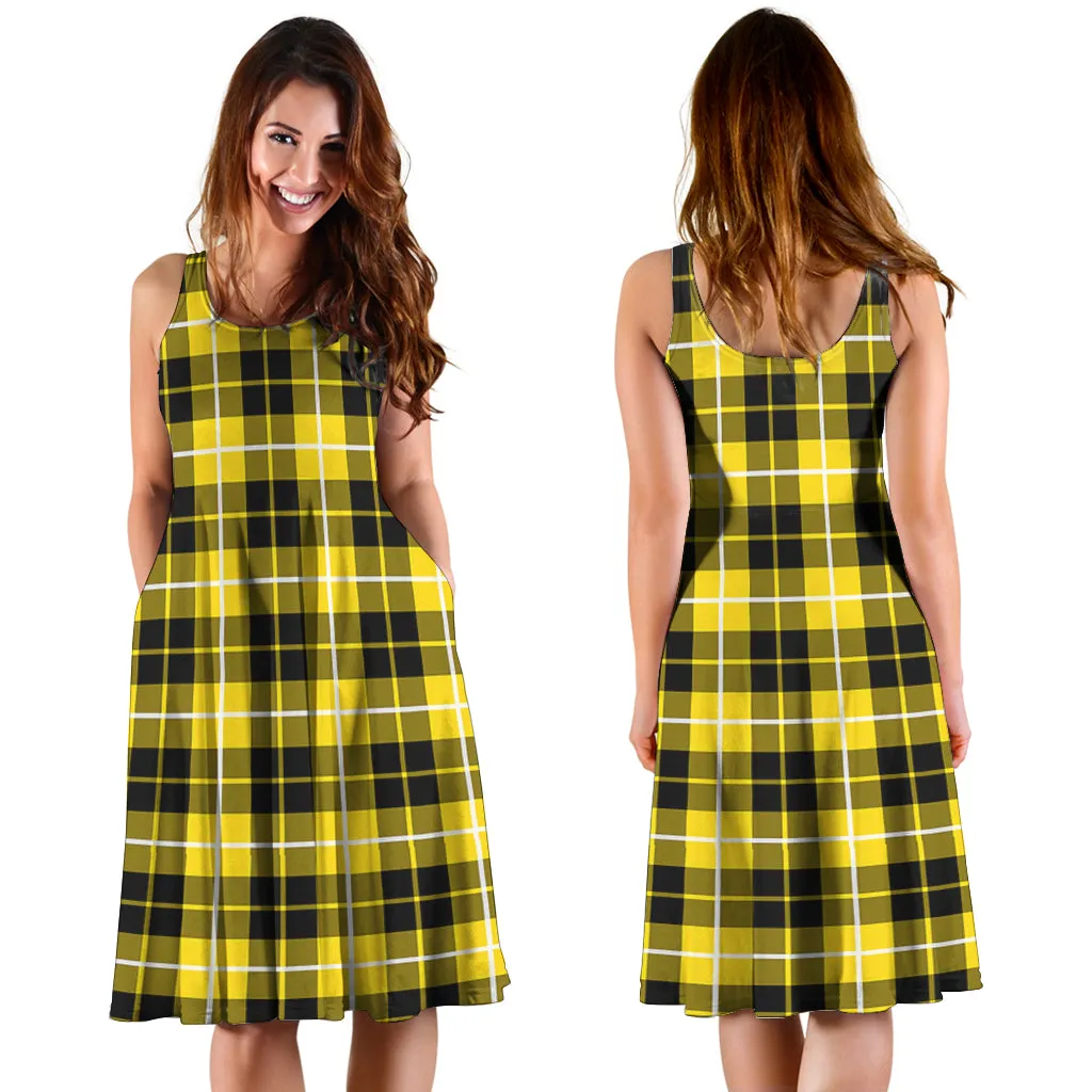Barclay Dress Modern Tartan Sleeveless Midi Womens Dress