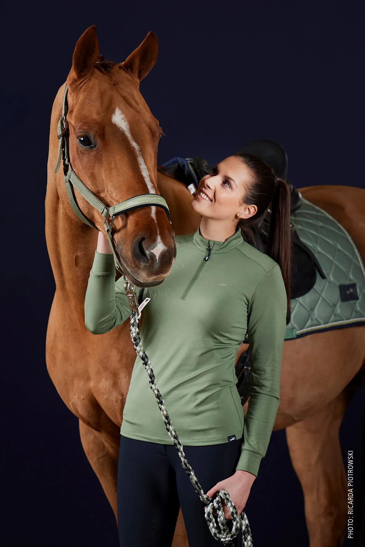 Base Layer "Winter Page" in crocodile von Schockemöhle Sports