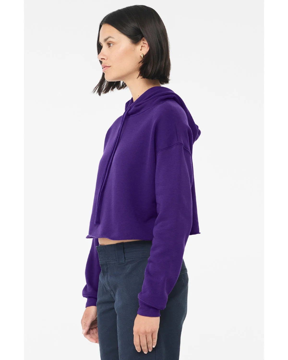 Bella   Canvas Women's Crop Fleece Hoodie
