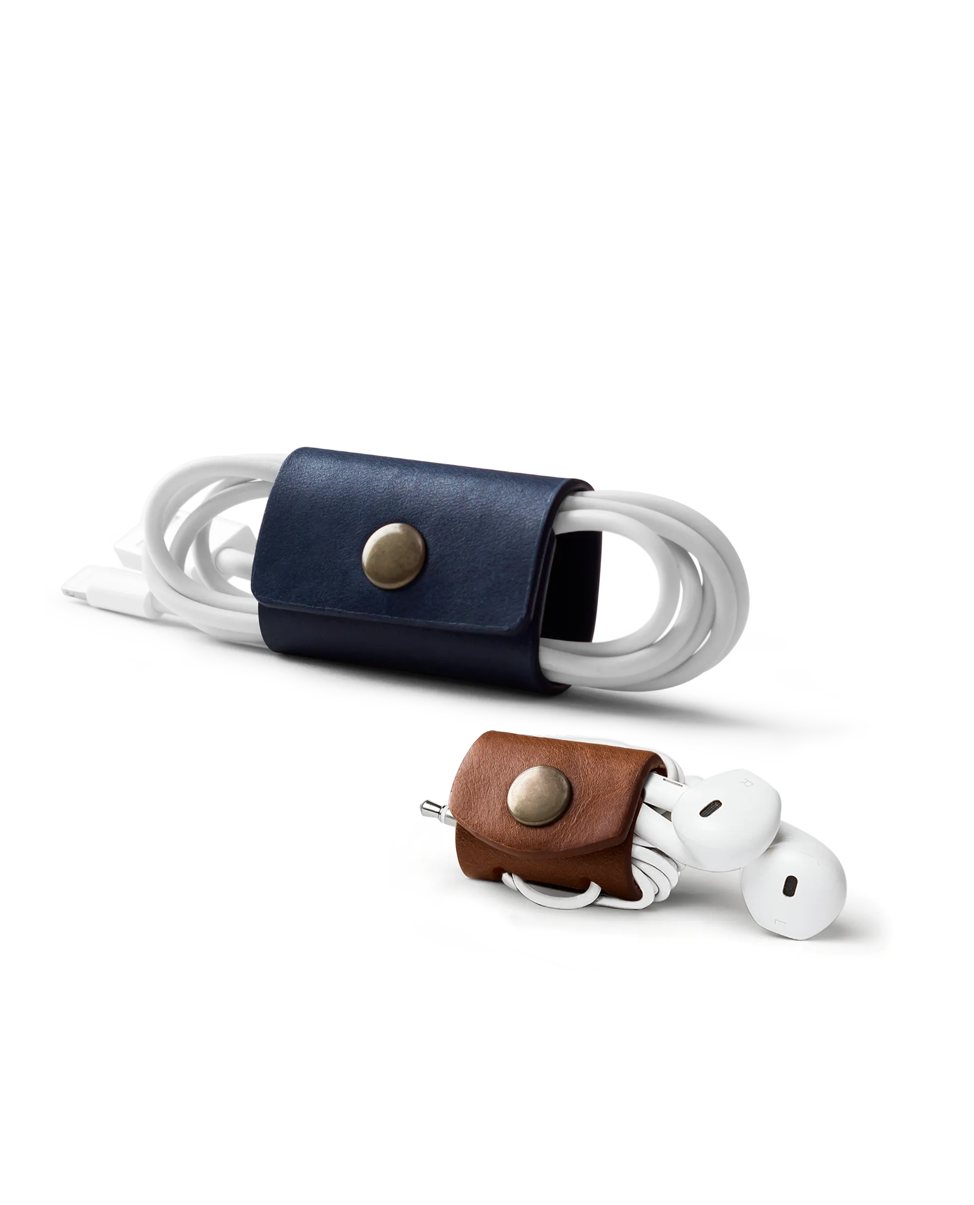 Belt Cable Wrap (Blue & Brown) - Set of 4