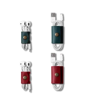 Belt Cable Wrap (Red & Green) - Set of 4