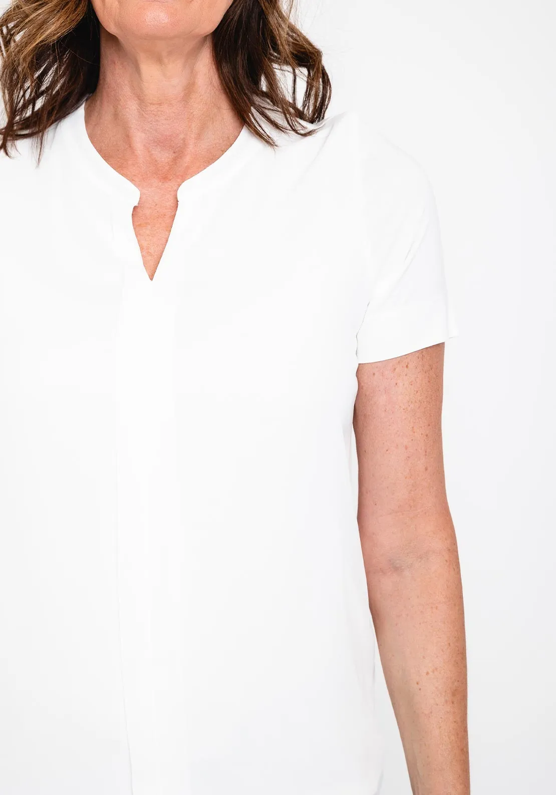 Bianca Tunic Style Blouse, White