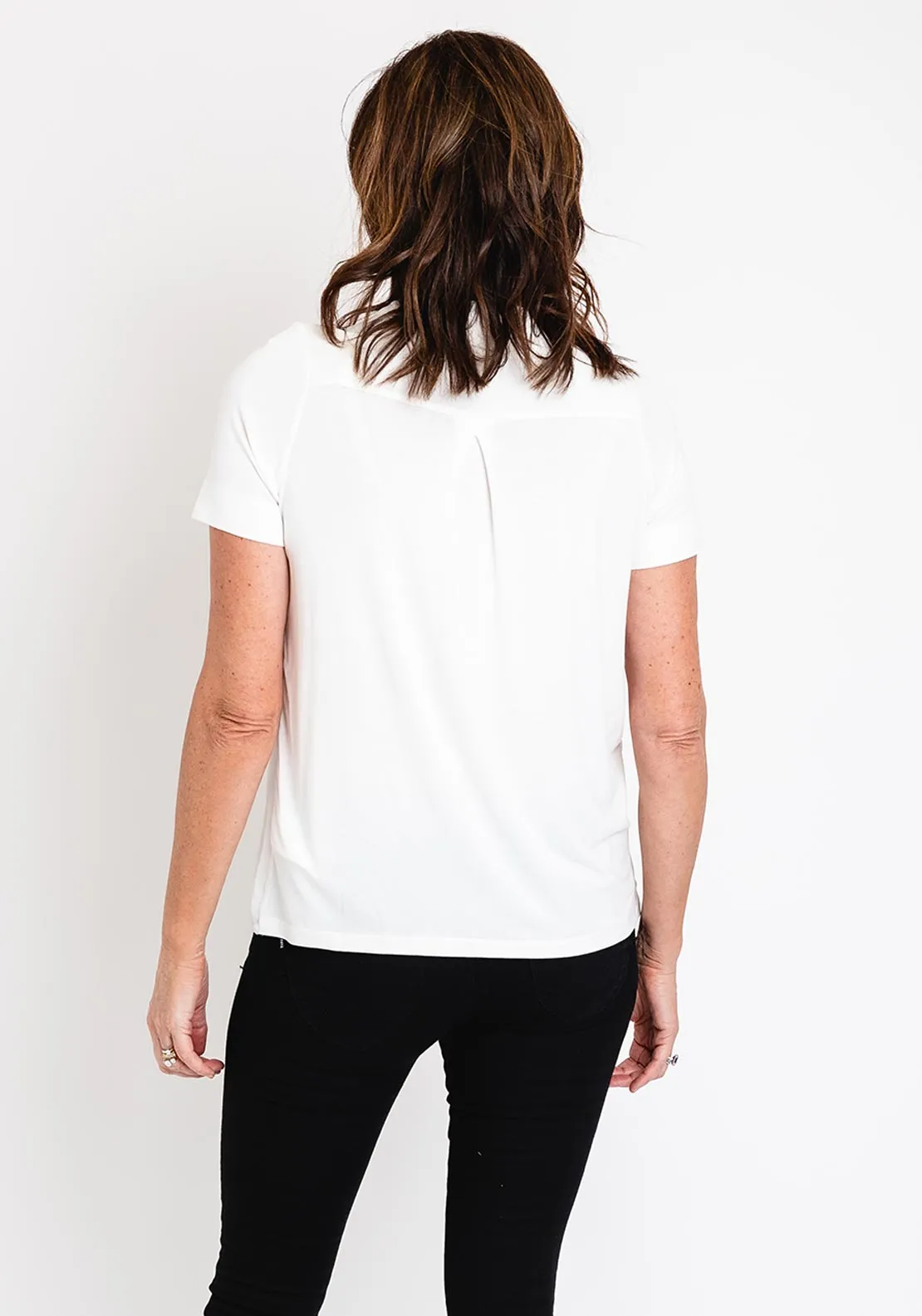 Bianca Tunic Style Blouse, White