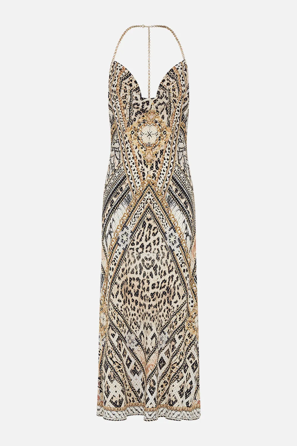 BIAS HALTER DRESS MOSAIC MUSE