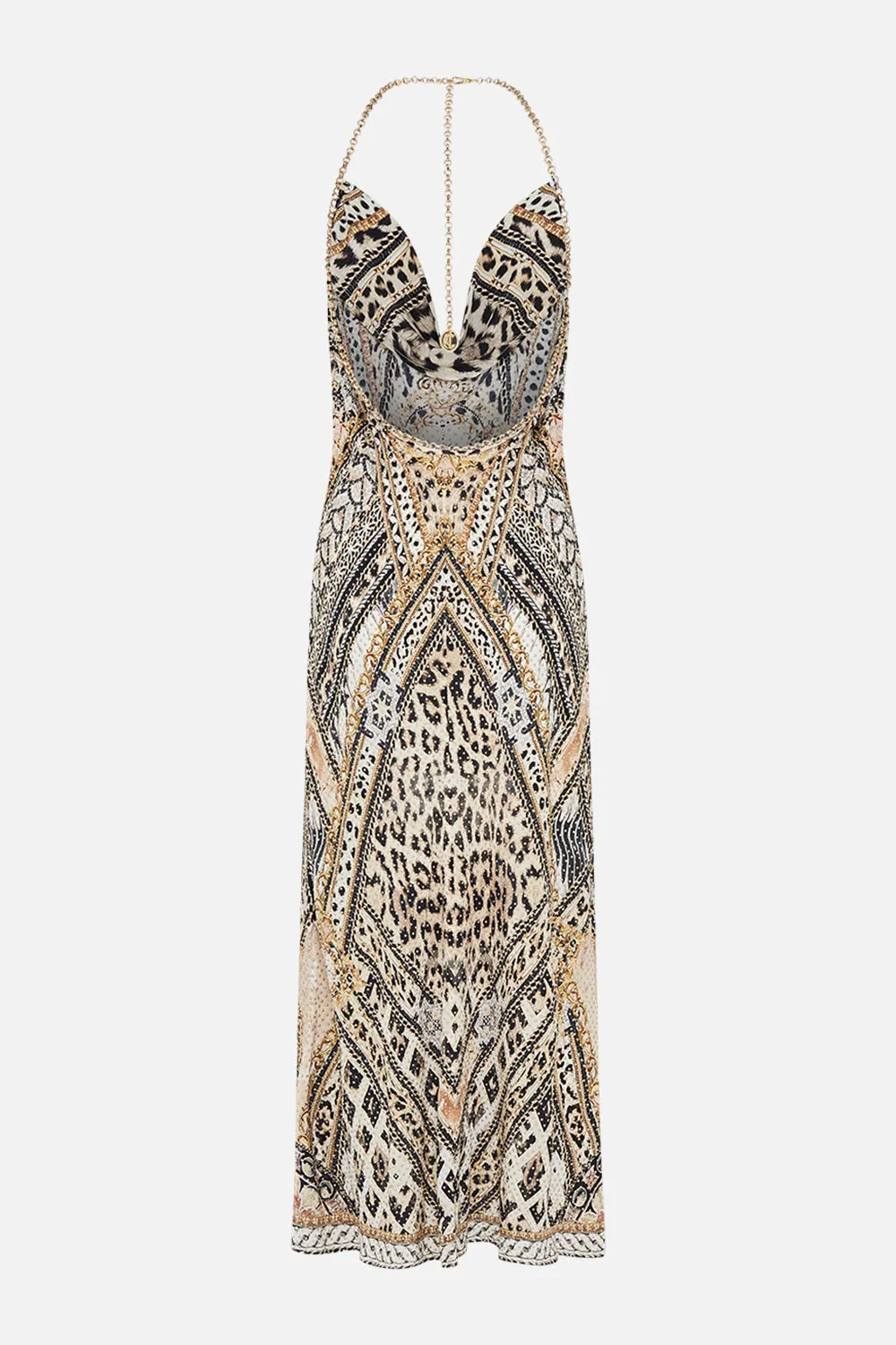 BIAS HALTER DRESS MOSAIC MUSE