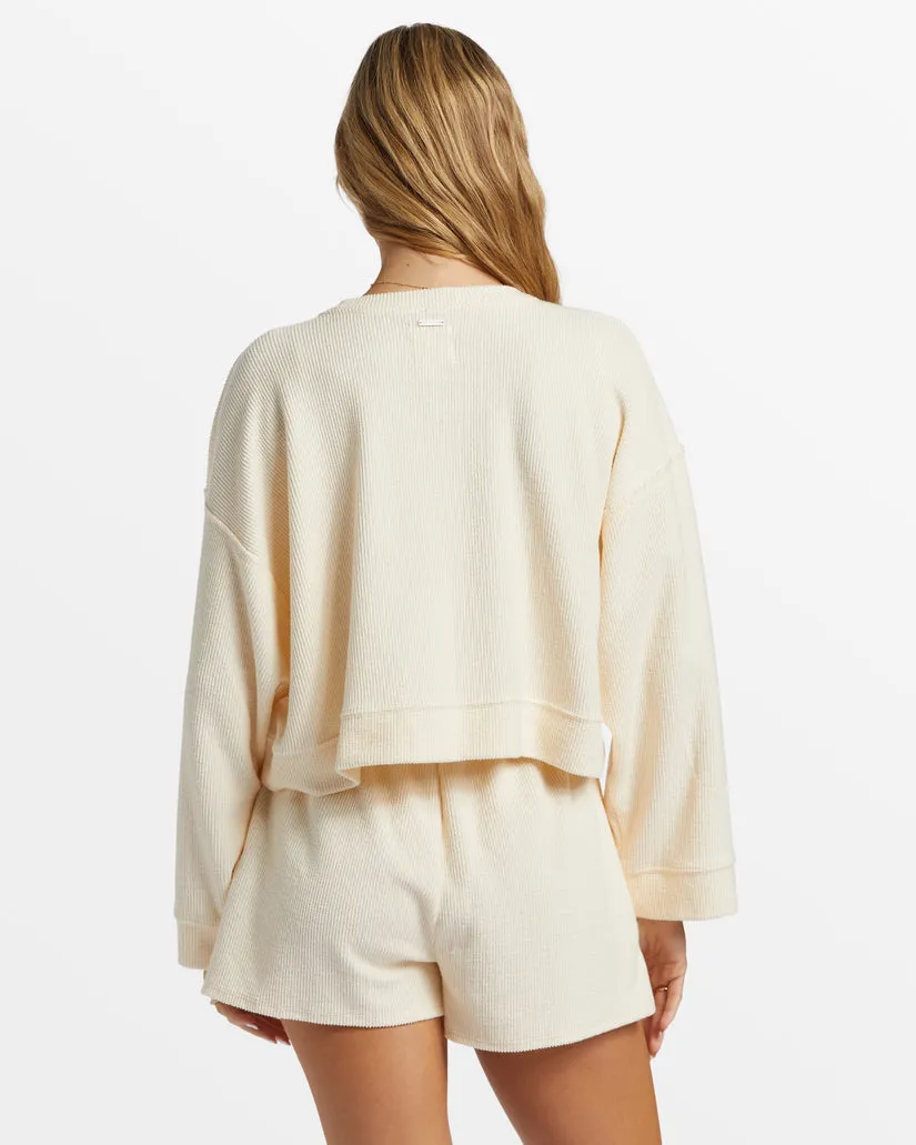 Billabong Cally Crew Sweatshirt-White Cap