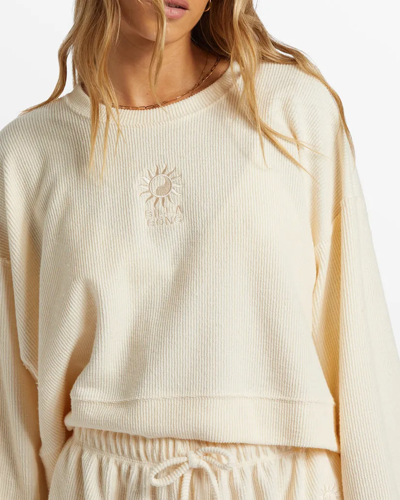 Billabong Cally Crew Sweatshirt-White Cap