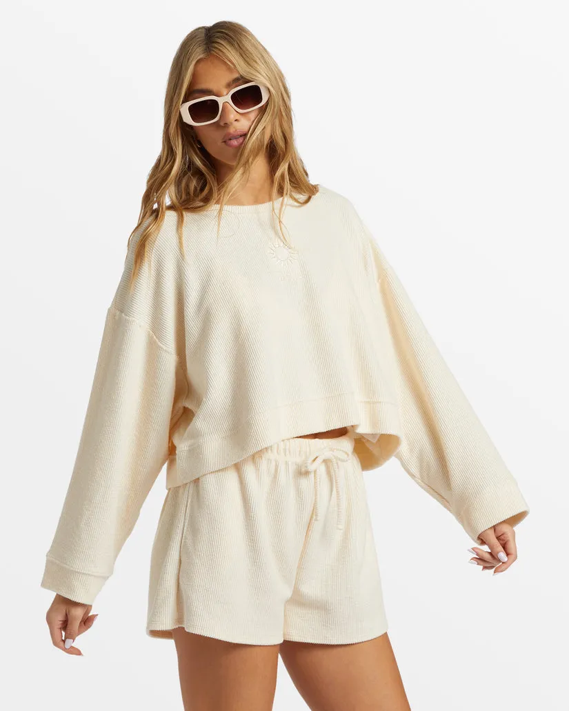Billabong Cally Crew Sweatshirt-White Cap