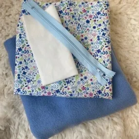 Blue Floral Onesie Kit - to fit a 54cm Rag Doll