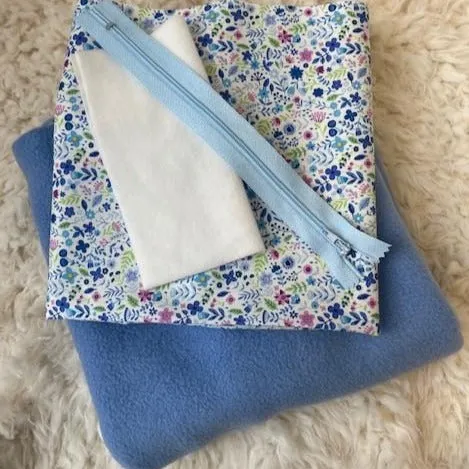 Blue Floral Onesie Kit - to fit a 54cm Rag Doll