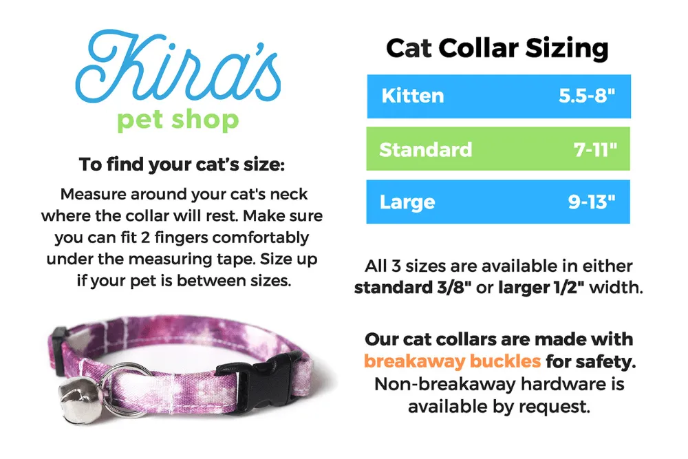 Blue Sushi Cat Collar