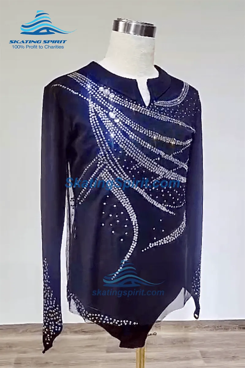 Boys/Men Figure Skating Clothes, Matching Pants Optional #M018