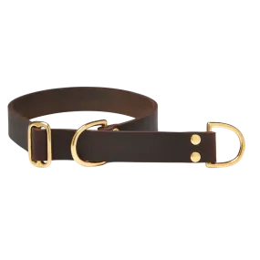 Butter Leather Retriever Dog Collar - Classic Brown