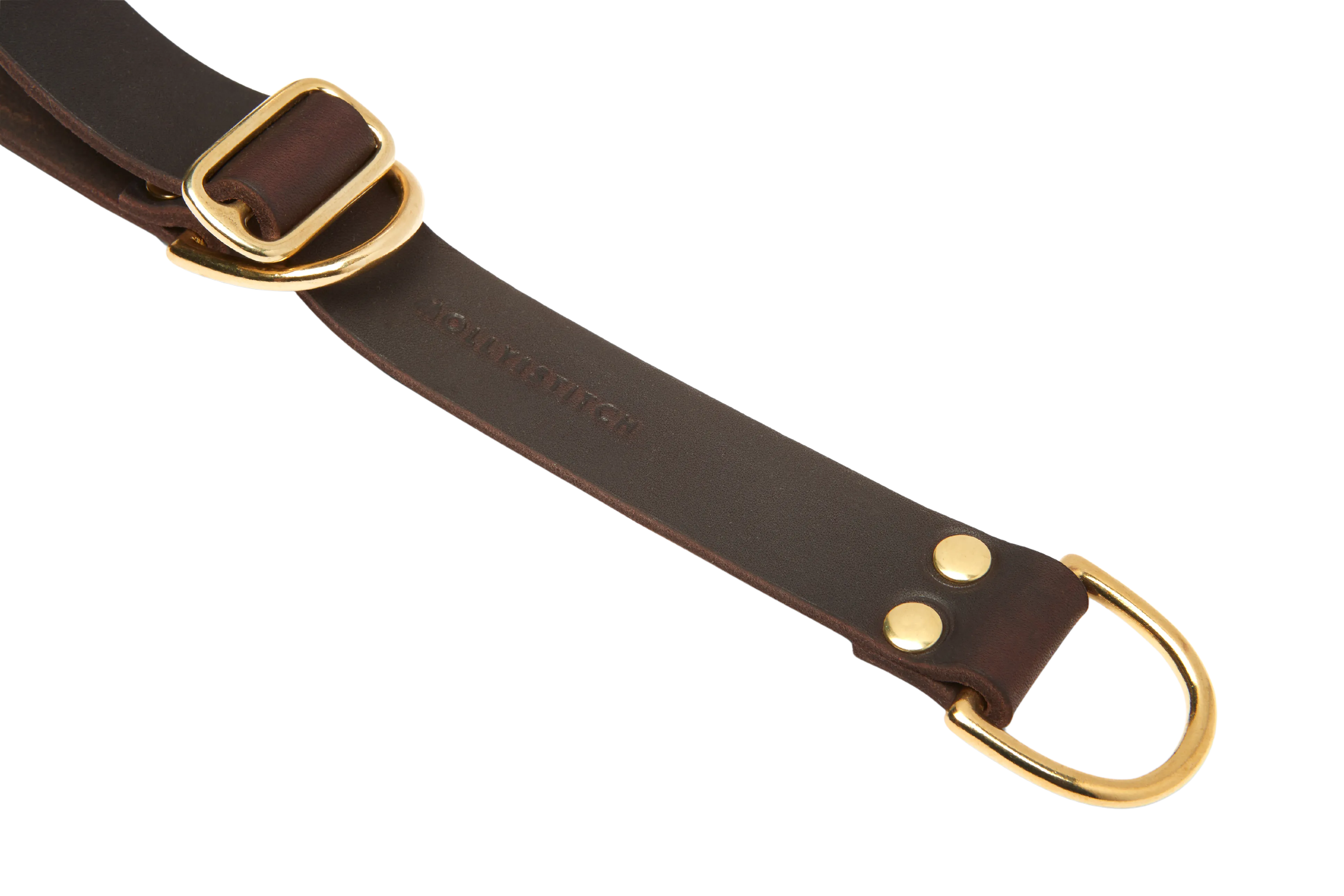 Butter Leather Retriever Dog Collar - Classic Brown