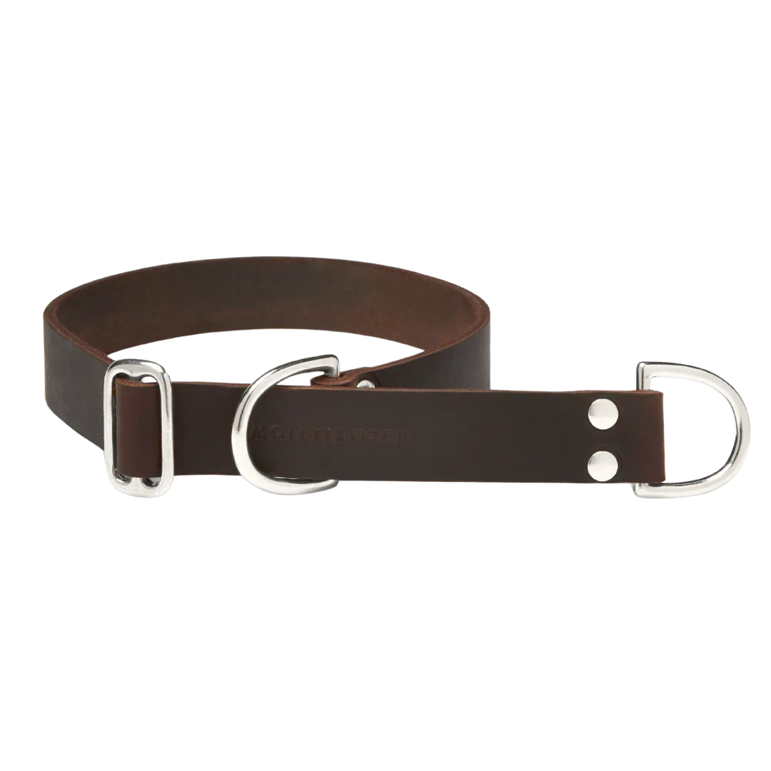 Butter Leather Retriever Dog Collar - Classic Brown