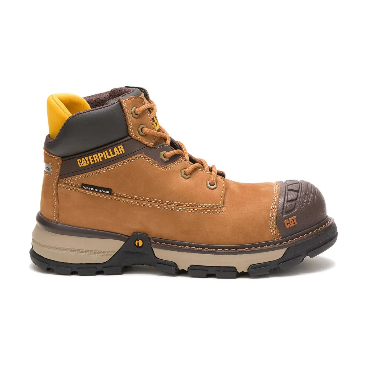 Caterpillar Excavator Superlite Waterproof Carbon Composite Toe Women's Work Boot (p91199) In Sudan Brown