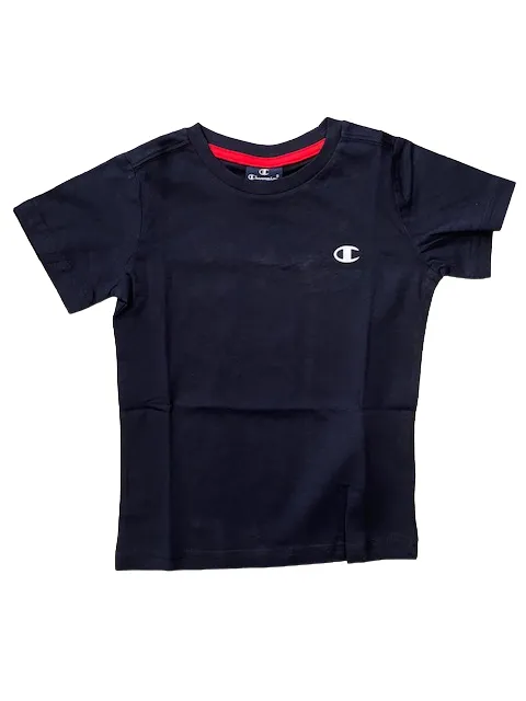 Champion 2T-shirt da ragazzo manica corta Legacy Basic C-Logo 306023 RS006 LLR/NNY rosso blu