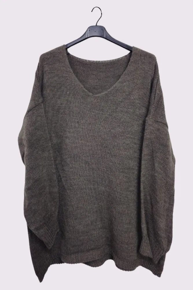 Cherry Perfect Slogan Cherry Pattern Knit Cuffed Sleeve Jumper