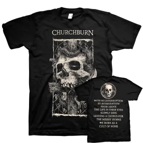 Churchburn "Cult Of None" Black T-Shirt