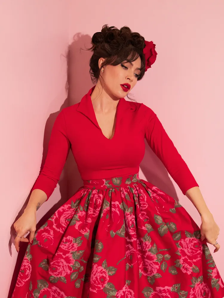COMING BACK SOON - Vixen Top in Ravishing Red - Vixen by Micheline Pitt