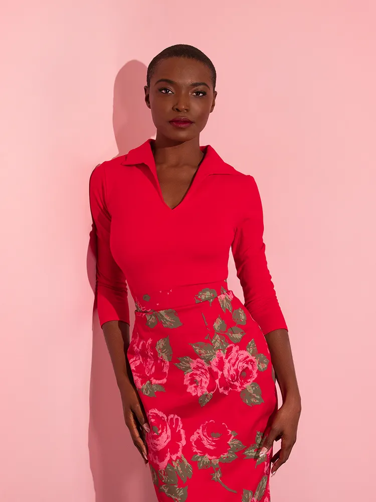 COMING BACK SOON - Vixen Top in Ravishing Red - Vixen by Micheline Pitt