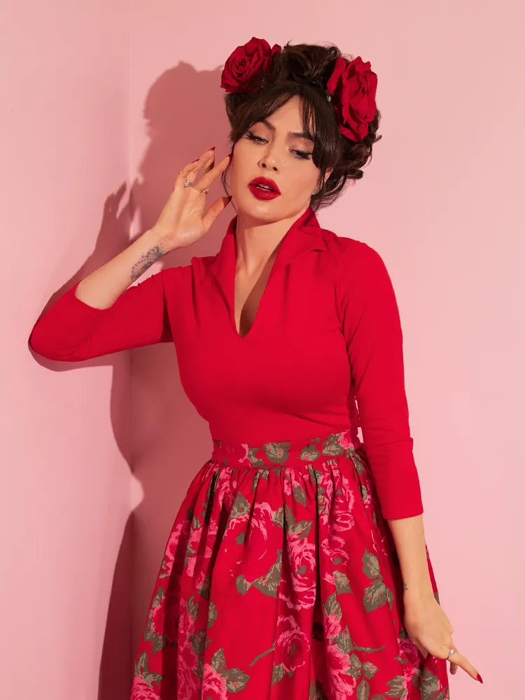 COMING BACK SOON - Vixen Top in Ravishing Red - Vixen by Micheline Pitt