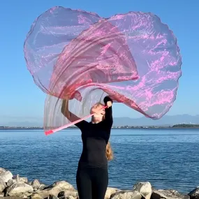 Coral Sheer Worship Flags