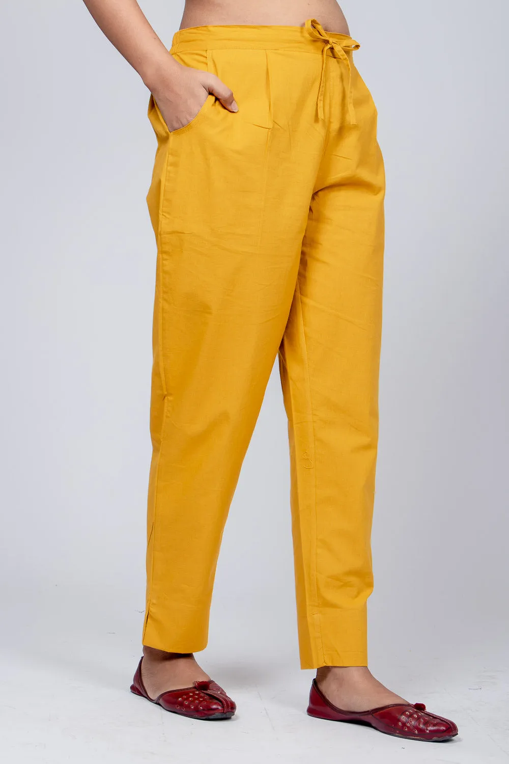 Cotton Pant - Mustard Yellow