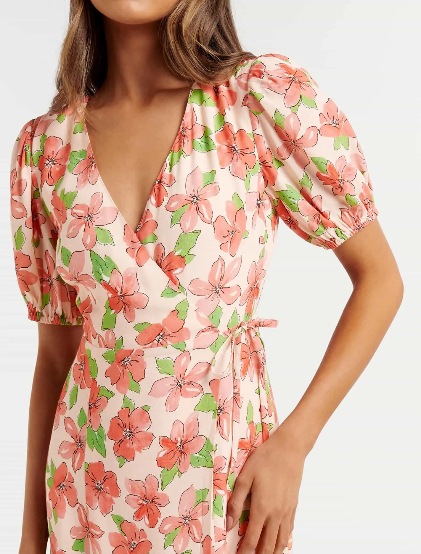 Daisy Wrap Midi Dress