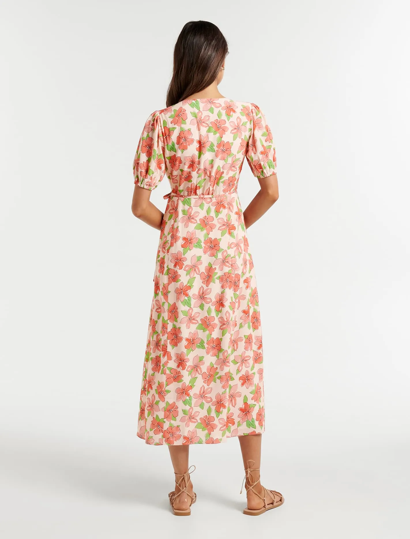 Daisy Wrap Midi Dress