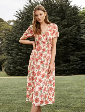 Daisy Wrap Midi Dress
