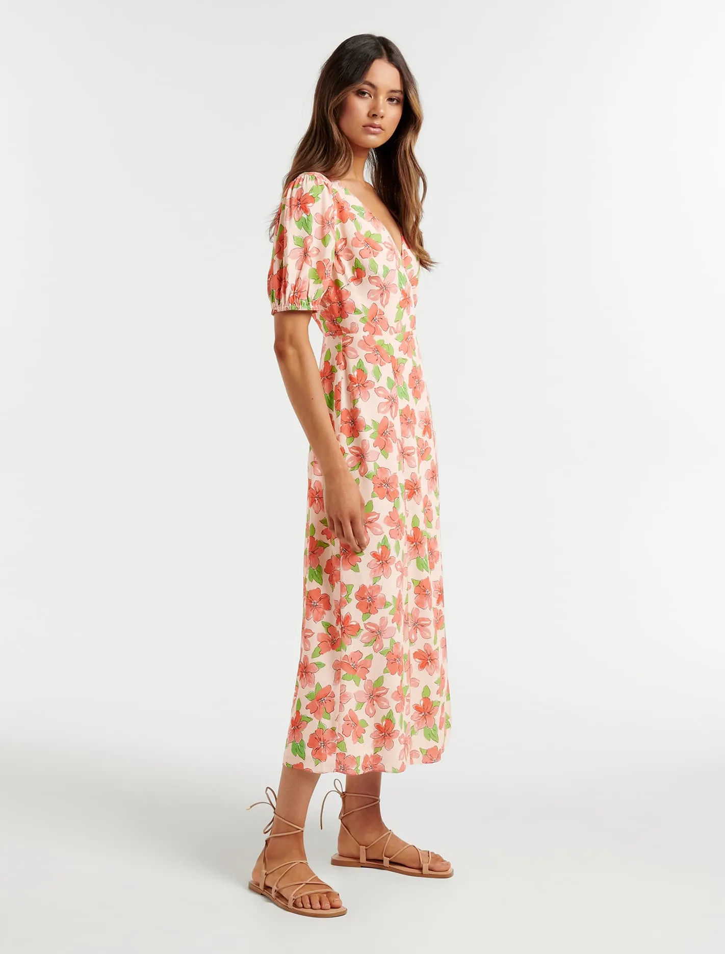 Daisy Wrap Midi Dress