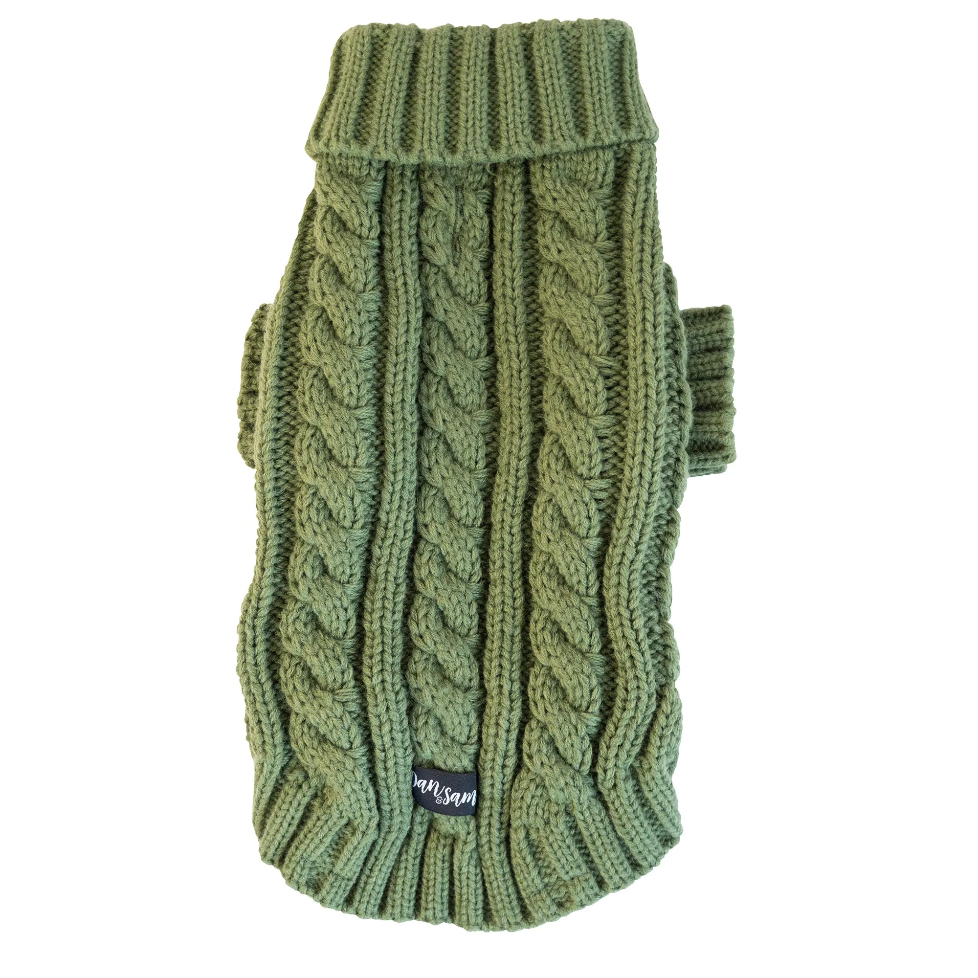 Dan & Sam - Knitted Sweater (Olive Green) - 35cm