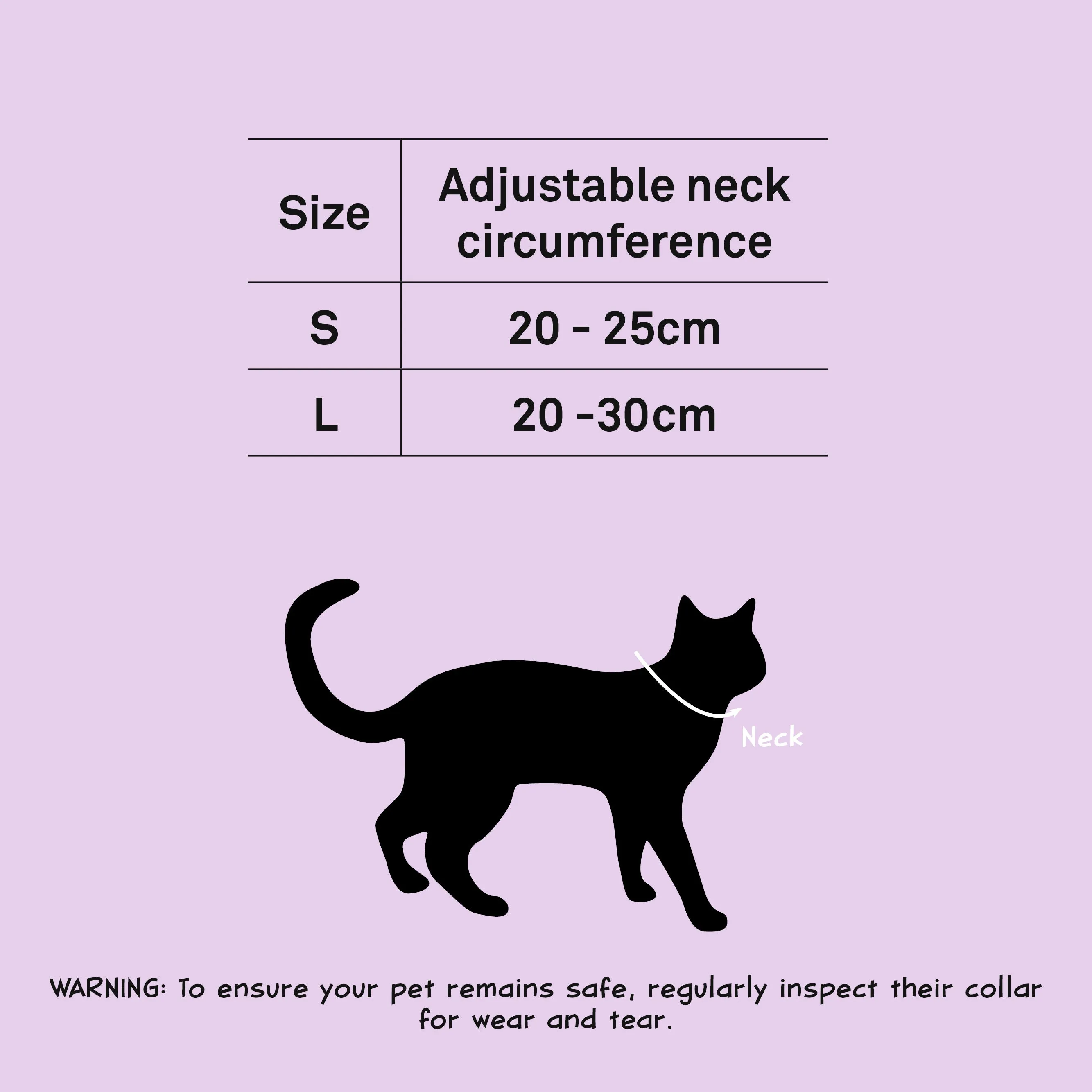 Dan & Sam - Vegan Leather Cat Collar (Lilac Diamante)