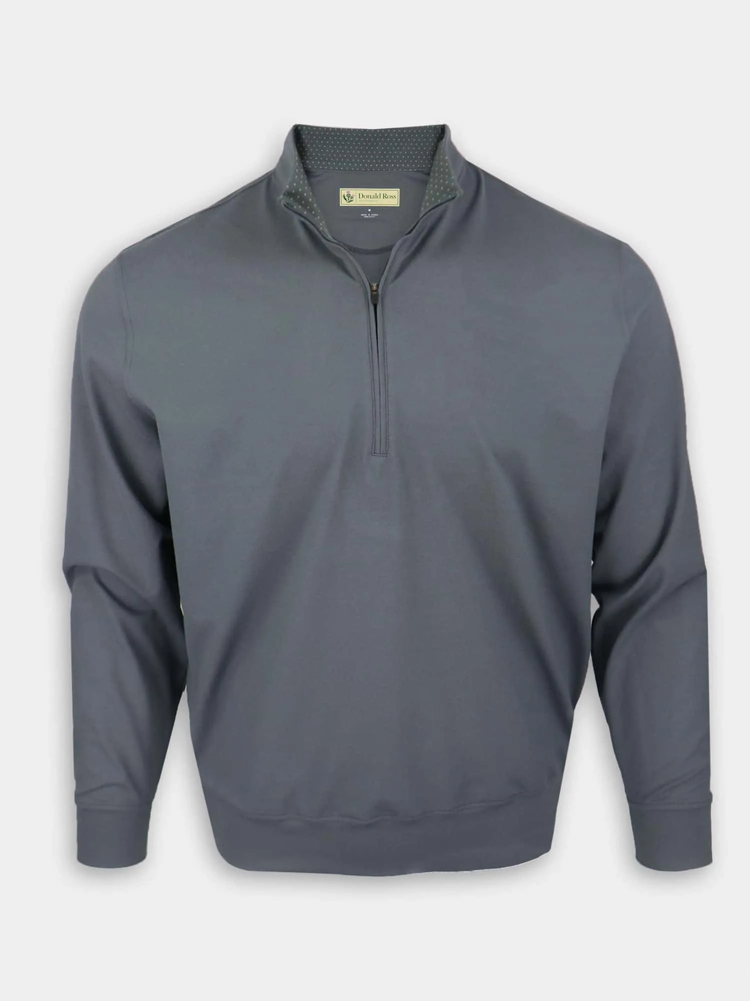 Donald Ross Mens Classic Fit Super Golf Performance Fleece Pullover  - GRAPHITE