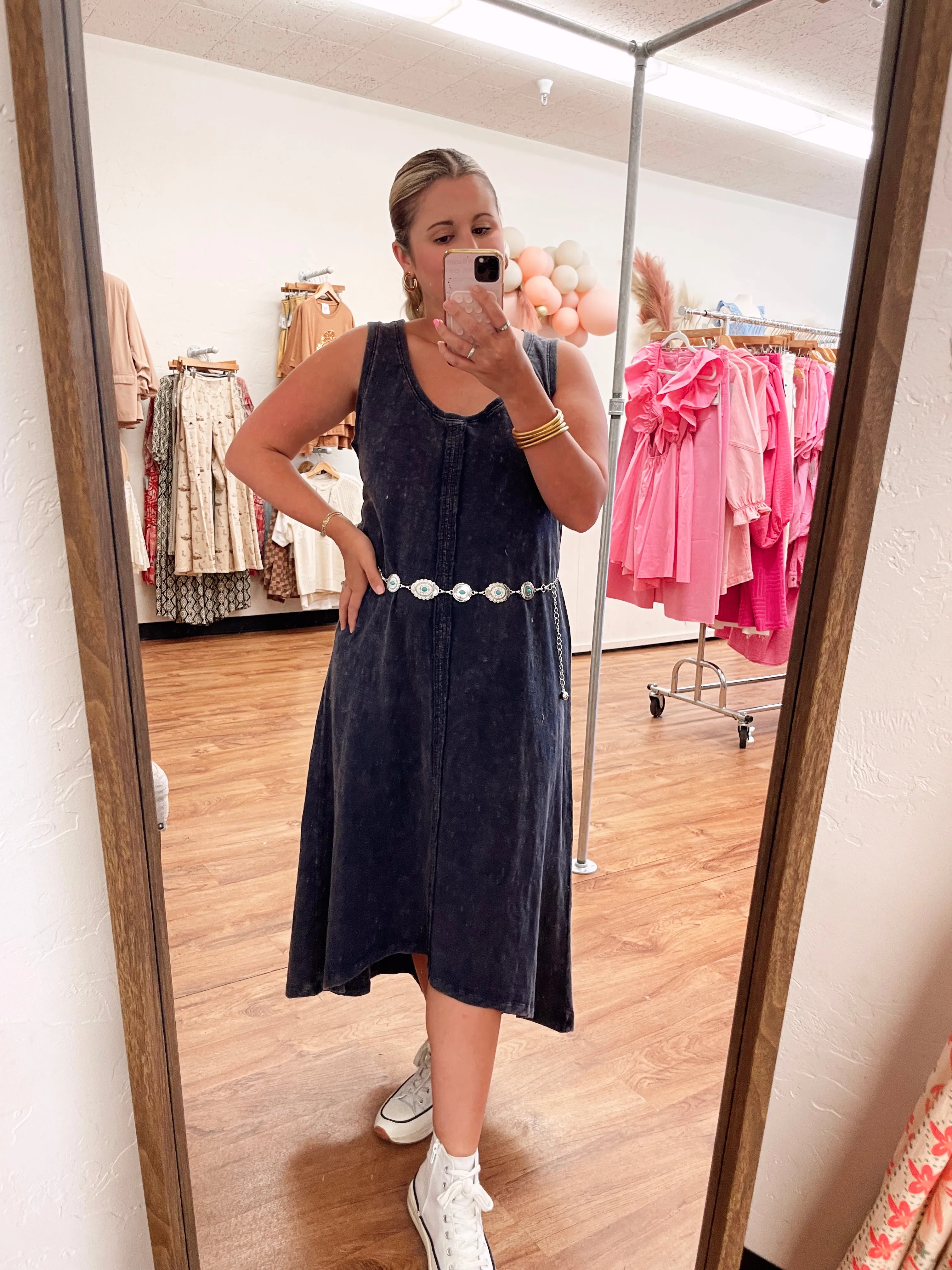 Dora Dress in Navy